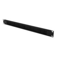 Listwa ze szczotką QOLTEC 54513 do szaf RACK 19 1U czarny