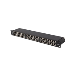 Patchpanel LANBERG 48 1U 19 CAT6 FTP Czarny