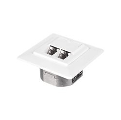 Gniazdo podtynkowe NETRACK 106-14 2xRJ45 8p8c STP Cat5e