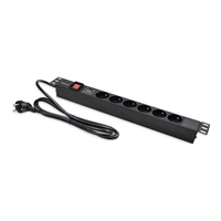 Listwa zasilajaca QOLTEC 54600 PDU 19 1U 16A 6xFRENCH 1.8m