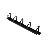 Panel zarządzania kablami DIGITUS DN-97602 19 1U 40x483x60mm czarny poziomy RAL 9002
