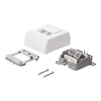 Gniazdo natynkowe NETRACK 106-16 1xRJ45 8p8c FTP Cat5e Dual Block skrecane