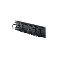 Organizer do kabli APC AR8427A panel 19 z wieszakami 2U dla kabli krosowych - czarny