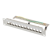 Panel krosowy LANBERG PPKS-9212-S 1U 10 12-portowy FTP szary