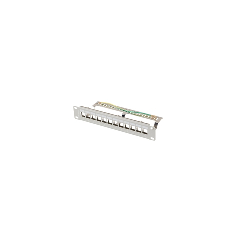 Panel krosowy LANBERG PPKS-9212-S 1U 10 12-portowy FTP szary