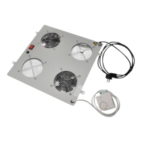 Wentylator dachowy DIGITUS DN-19 FAN-2-N do szaf sieciowych 19 serii Unique szary