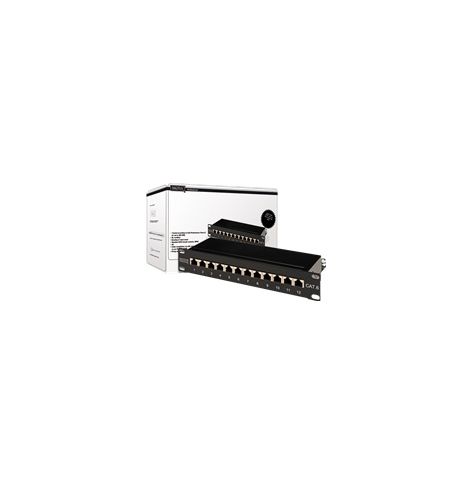 Panel krosowy DIGITUS DN-91612S 1U 12-portowy FTP Kat. 6
