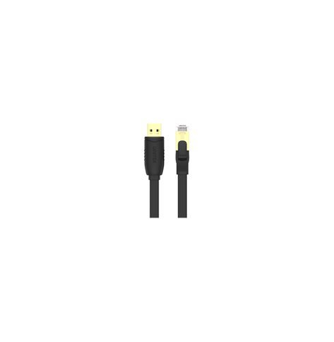 Kabel UNITEK Y-SP02001B USB 2.0 to RJ45 Console Rollover Flat Kabel 1.8m