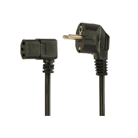 Kabel GEMBIRD zasilajacy komputerowy katowy 1.5m z certyfikatem VDE Euro/IEC C13 1.5m