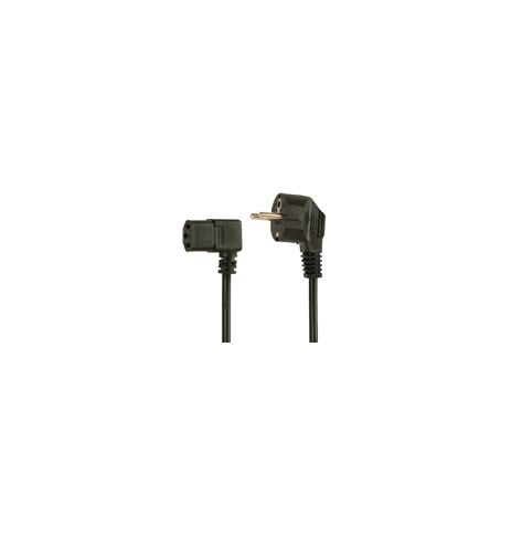 Kabel GEMBIRD zasilajacy komputerowy katowy 1.5m z certyfikatem VDE Euro/IEC C13 1.5m
