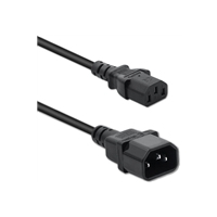 Kabel QOLTEC 50457 zasilajacy do UPS IEC C13/C14 3x0.75mm 1m