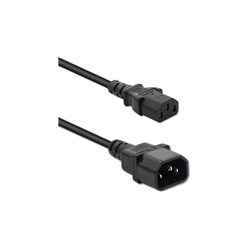Kabel QOLTEC 50457 zasilajacy do UPS IEC C13/C14 3x0.75mm 1m