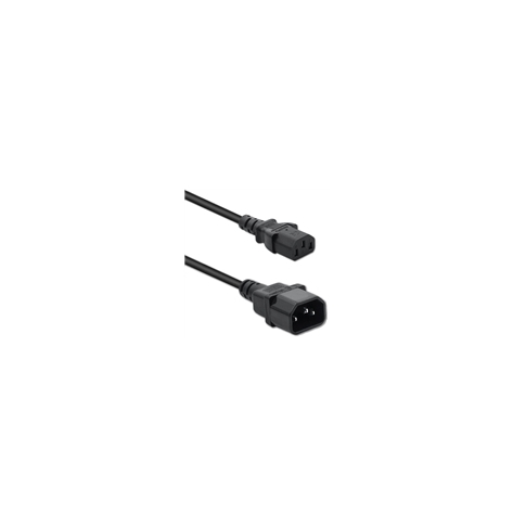 Kabel QOLTEC 50457 zasilajacy do UPS IEC C13/C14 3x0.75mm 1m