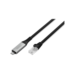 Kabel DIGITUS USB-C - RJ45 CAT 6A S/FTP 1 Gbit/s 3m USB 3.2 Gen1 LSZH jacket