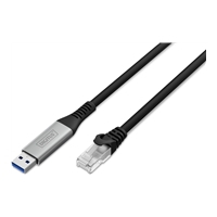 Kabel DIGITUS USB-A - RJ45 CAT 6A S/FTP 1 Gbit/s 10m USB 3.2 Gen1 LSZH jacket