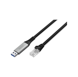 Kabel DIGITUS USB-A - RJ45 CAT 6A S/FTP 1 Gbit/s 10m USB 3.2 Gen1 LSZH jacket