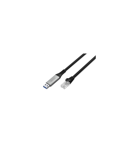 Kabel DIGITUS USB-A - RJ45 CAT 6A S/FTP 1 Gbit/s 10m USB 3.2 Gen1 LSZH jacket