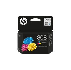 HP 308 Tri-Color Original Ink Cartridge