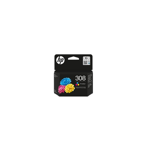 HP 308 Tri-Color Original Ink Cartridge