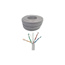 Kabel NETRACK sieciowy LAN kat. 6 UTP 100m CCA szary