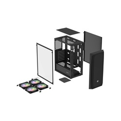 NATEC PC case Fury Shobo SH8F ARGB midi tower window black 
