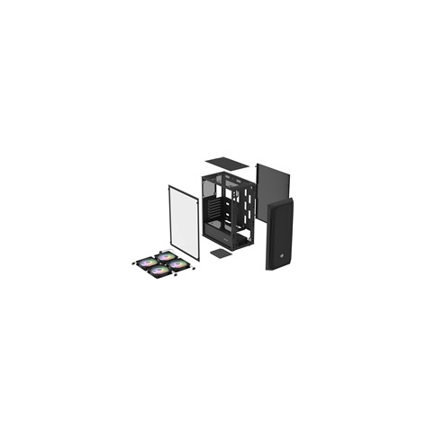 NATEC PC case Fury Shobo SH8F ARGB midi tower window black 