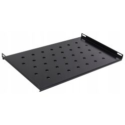Półka Netrack 19 1U 600mm czarna
