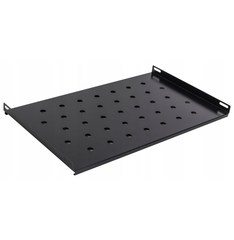 Półka Netrack 19 1U 600mm czarna