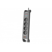 Listwa zasilająca Philips antyprzepięciowa 2m, 4 gniazda, 1xUSB-C, 2xUSB-A,PD 20W / QC 18W, 2400 J ochrony przeciwprzepięciowej 
