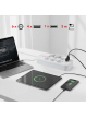 Maclean Listwa zasilająca MCE391 W 6 gniazd 4xUSB-A 1xUSB-C 110-240V AC 50/60Hz, 2.1A max 2500W, biała