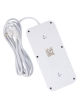 Maclean Listwa zasilająca MCE391 W 6 gniazd 4xUSB-A 1xUSB-C 110-240V AC 50/60Hz, 2.1A max 2500W, biała
