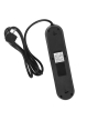 Maclean Listwa zasilająca MCE394 B, 1,5m|3 gniazda + 3xUSB. 110-240V AC 50/60Hz, 2.1A max 2500W, czarna