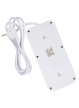 Maclean Listwa zasilająca MCE389 W 6 gniazd 4xUSB-A 1xUSB-C 110-240V, AC 50/60Hz, 2.1A max 2500W biała
