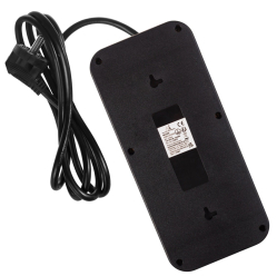 Maclean Listwa zasilająca MCE389 B 6 gniazd 4xUSB-A, 1xUSB-C 110-240V AC 50/60Hz, 2.1A max 2500W, czarna