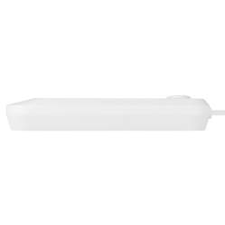 Maclean Listwa zasilająca MCE394 W 3 gniazda 3xUSB, 110-240V AC 50/60, 2.1A max 2500W, biała 