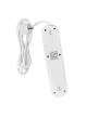 Maclean Listwa zasilająca MCE394 W 3 gniazda 3xUSB, 110-240V AC 50/60, 2.1A max 2500W, biała 