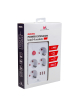 Listwa zasilająca Maclean MCE392 W 4 gniazda 3xUSB, 110-240V AC 50/60Hz, 2.1A max 2500W 1,5m biała