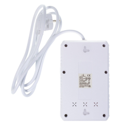 Listwa zasilająca Maclean MCE392 W 4 gniazda 3xUSB, 110-240V AC 50/60Hz, 2.1A max 2500W 1,5m biała