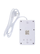 Listwa zasilająca Maclean MCE392 W 4 gniazda 3xUSB, 110-240V AC 50/60Hz, 2.1A max 2500W 1,5m biała