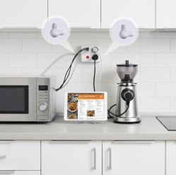Maclean Listwa zasilająca, MCE388 W 2 gniazda, 3xUSB, 110-240V AC 50/60Hz, 2.1A max 2500W, 3m biała