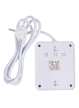 Listwa zasilająca Maclean 2 gniazda MCE387 W 3xUSB, 110-240V AC 50/60Hz, 2.1A max 2500W, 1.5m, biała