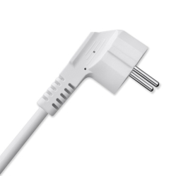 Qoltec Kostka zasilająca przedłużacz 6w1 z podświetlanym włącznikiem | 3x AC | 2x USB | 1x USB-C PD 20W | biała | kabel 2m 