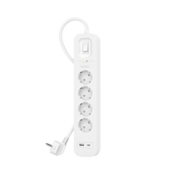 Belkin Listwa zasilająca SurgePlus 4x schuko 1xUSB-A 1xUSB-C 525J 2m 