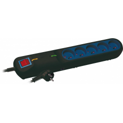 Listwa zasilająca Lestar przeciwprzepięciowa LF-2005, 3L, 5m czarna