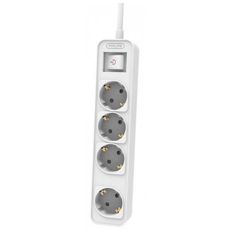 Philips Listwa zasilająca 4 gniazda 1.5m biała