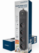 Gembird Inteligentna listwa Tuya 4xFR 2xUSB-A 1xUSB-C Czarna 