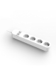 Gembird Inteligentna listwa zasilająca Tuya 4xDE 2xUSB-A 1xUSB-C Biała 