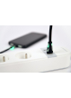 Gembird Inteligentna listwa zasilająca Tuya 4xFR 2xUSB-A 1xUSB-C Biała