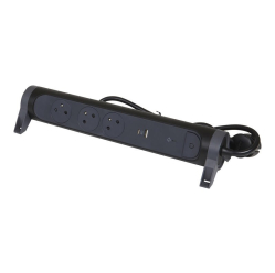 Lestar 3x2PZ + USB A/C 1,5m czarny