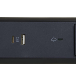 Lestar 3x2PZ + USB A/C 1,5m czarny